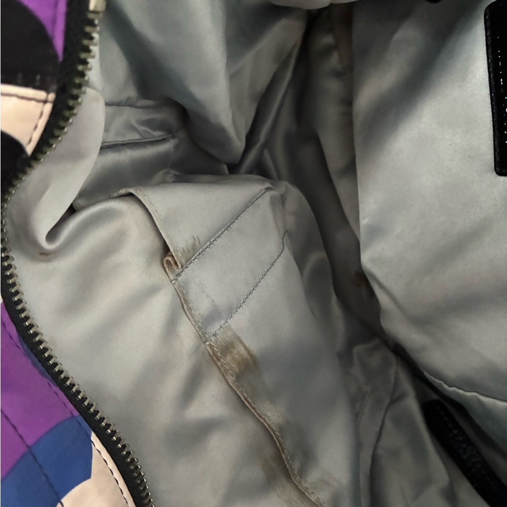 Coach Blue and Purple Circle Pattern Tote - Picture 10 of 16